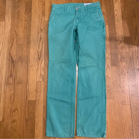 Bonobos Green Straight Fit Washed Chinos 31/32 - Picture 3 of 6